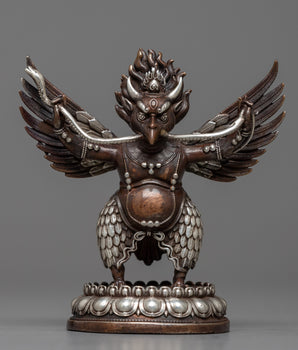Copper Machine Made Garuda Statue