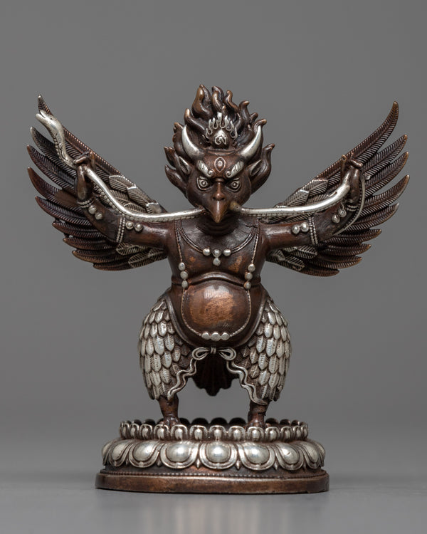 Copper Machine Made Garuda Statue