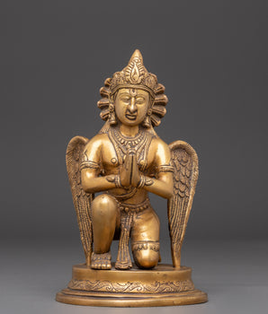 Sacred Buddhist Deity Garuda | Mythical Bird Sculpture