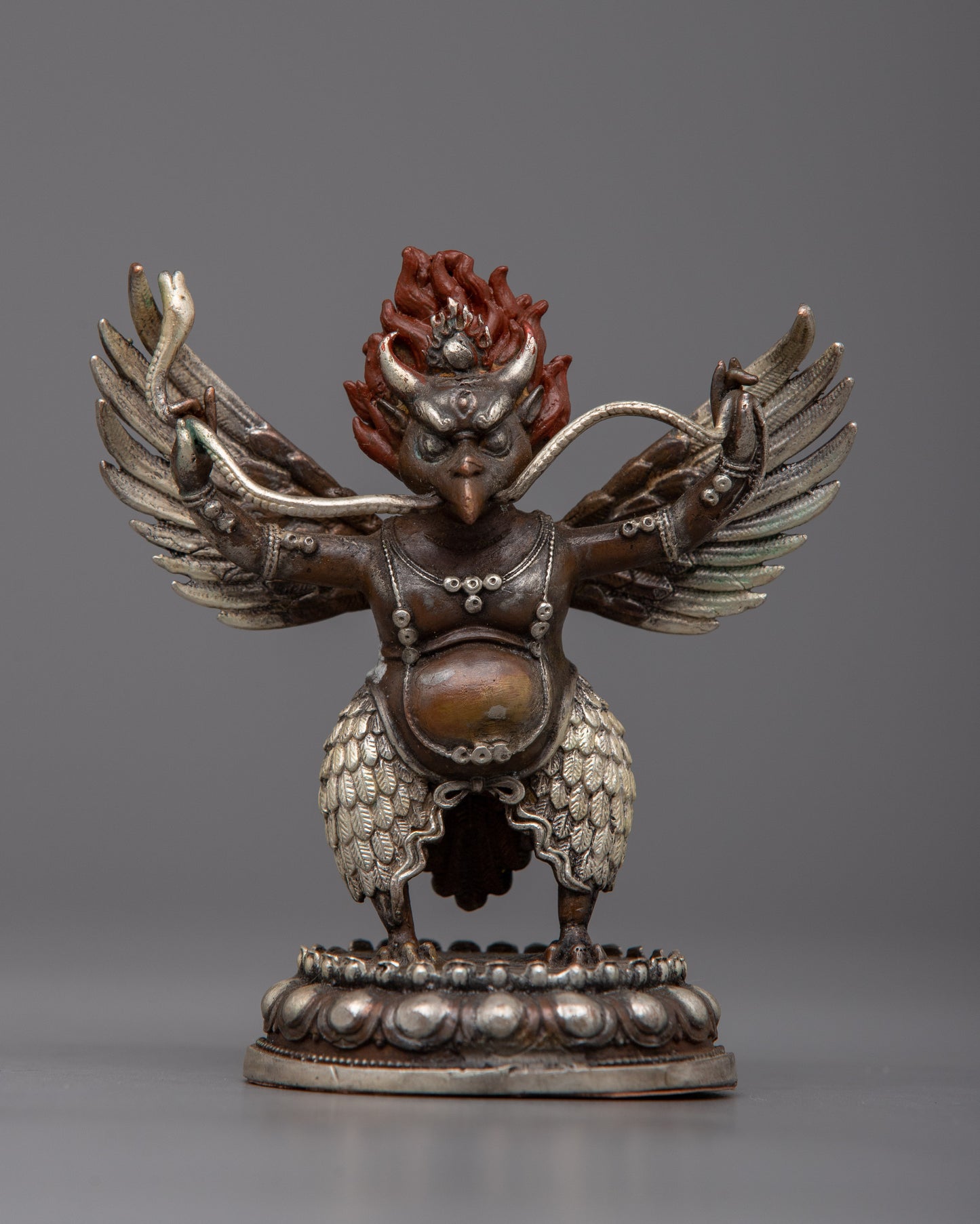 Silver Plated Garuda Statue