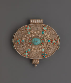 Silver Plated Ghau Box Locket | Altar and Ritual Storage