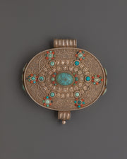 Silver Plated Ghau Box Locket | Altar and Ritual Storage
