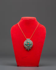 Bishwa Bajra Ghau Box Locket | Spiritual Amulet for Positive Energy
