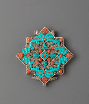 Authentic Tibetan Ghau Box Locket | Buddhist Relic Pendant for Devotion