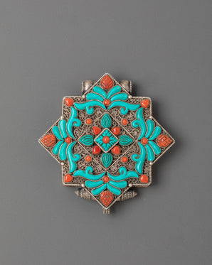 Authentic Tibetan Ghau Box Locket | Buddhist Relic Pendant for Devotion