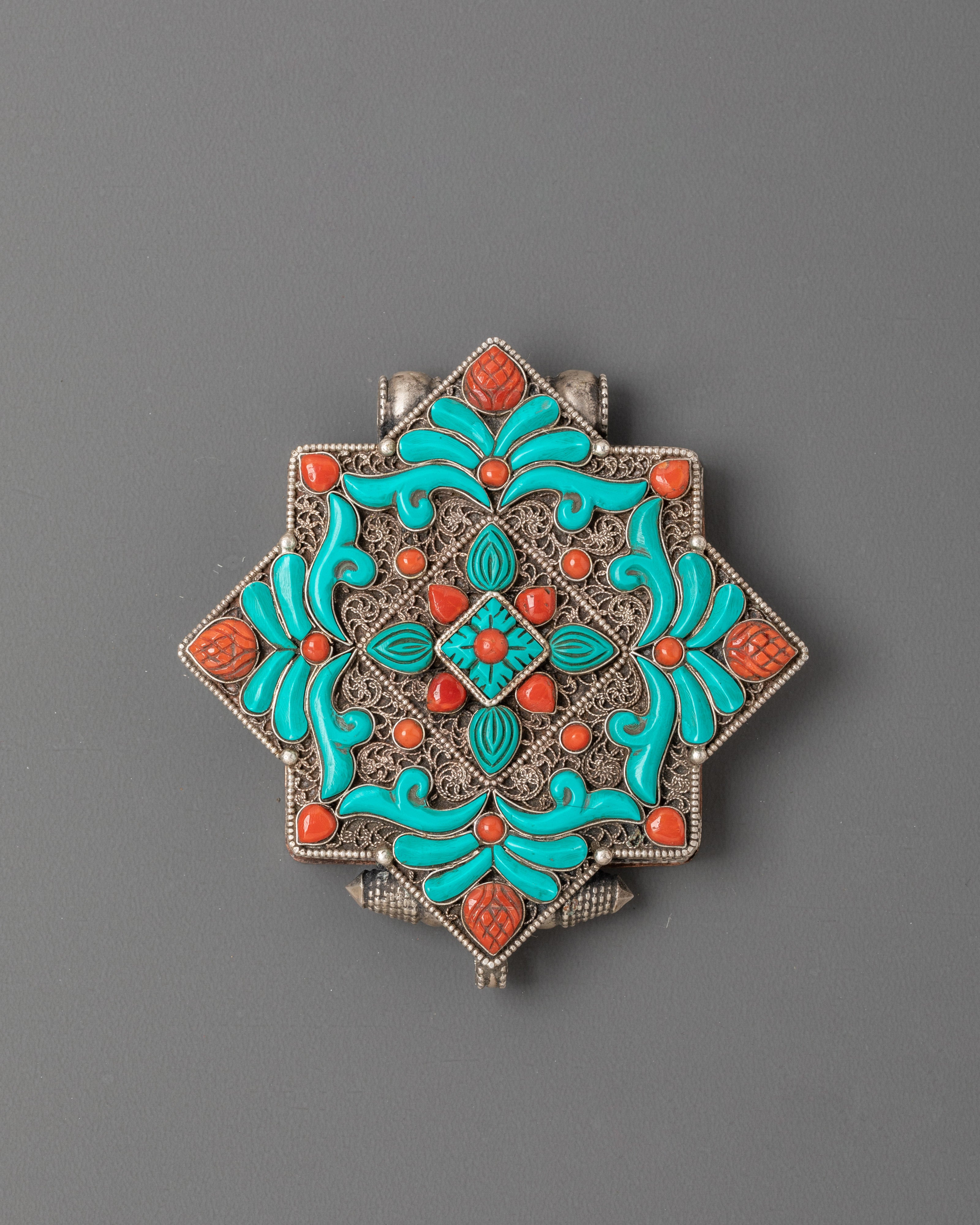Authentic Tibetan Ghau Box Locket | Buddhist Relic Pendant for Devotion