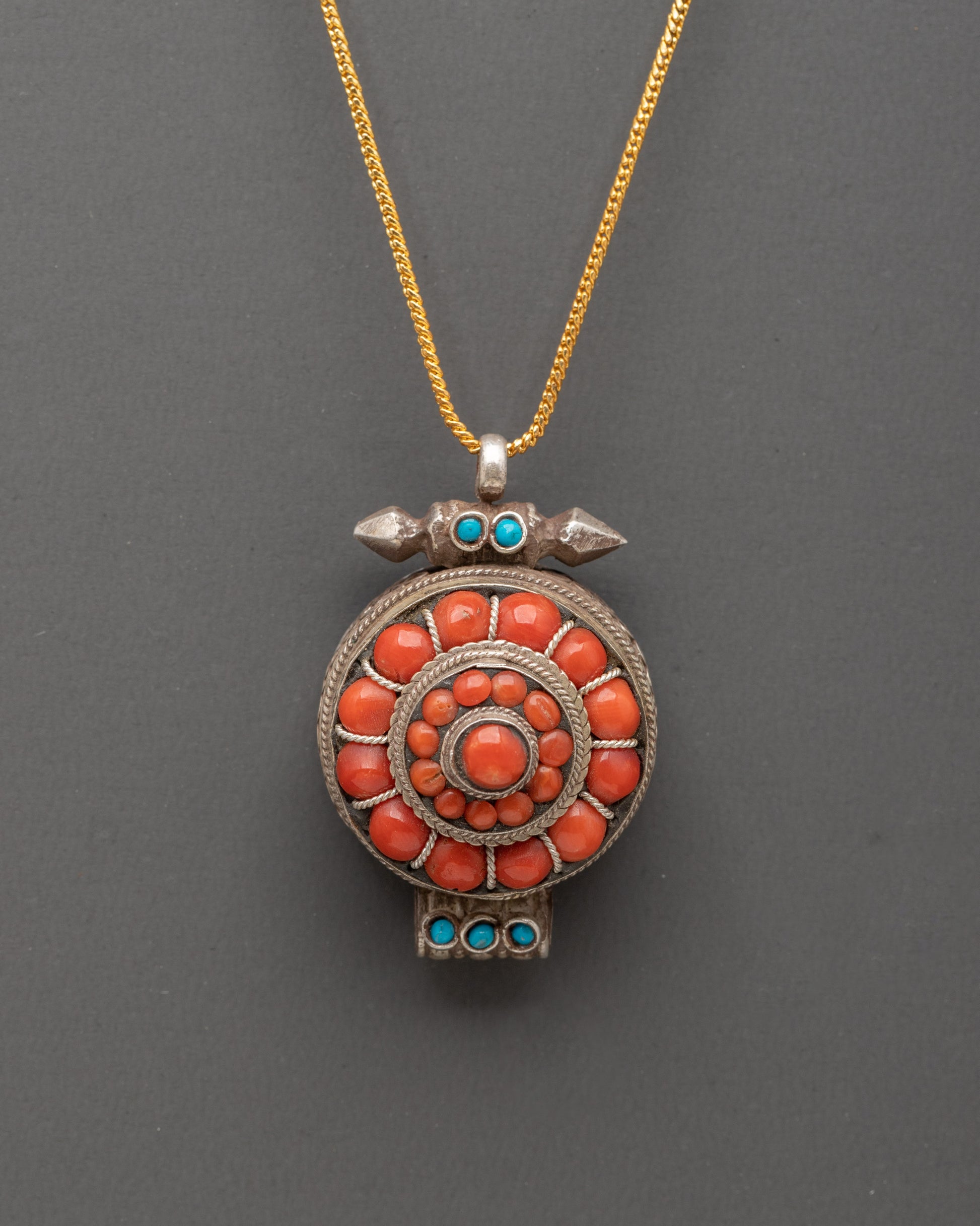 Tibetan Ghau Box Pendant