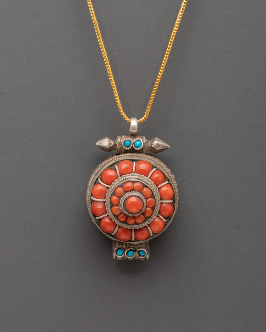 Tibetan Ghau Box Pendant