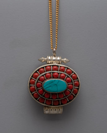 Tibetan Jewelry Ghau Box Locket