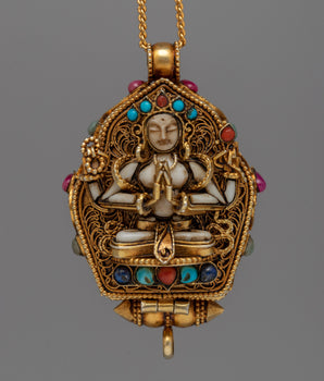 Chenresig Box Ghau Locket