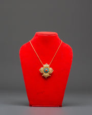 Handcrafted Lotus Ghau Box Locket | Wearable Symbol of Enlightened Living