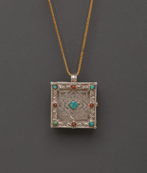 Ghau Box Locket Meditation Jewelry