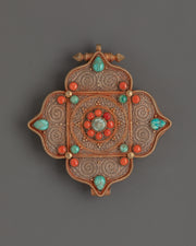 Spiritual Buddhist Filigree Ghau Box Locket