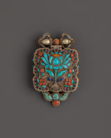 Lotus design Ghau box locket