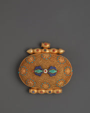 Tibetan Prayer Ghau Locket | Traditional Buddhist Devotional Box