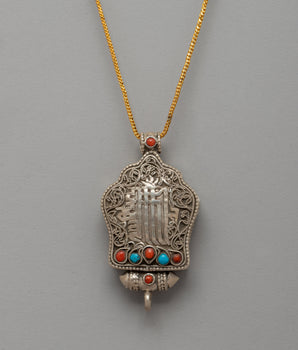 Kalachakra Mantra Ghau Prayer Box Locket