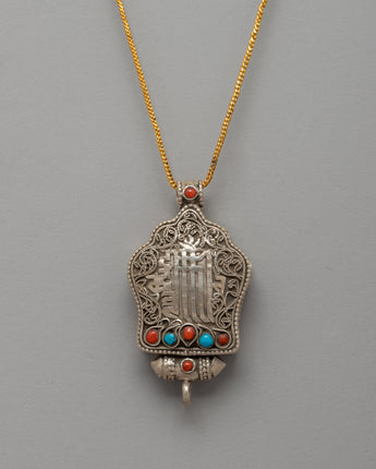 Kalachakra Mantra Ghau Prayer Box Locket