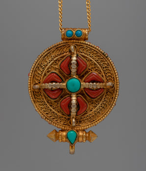 Double Vajra Ghau Box Locket