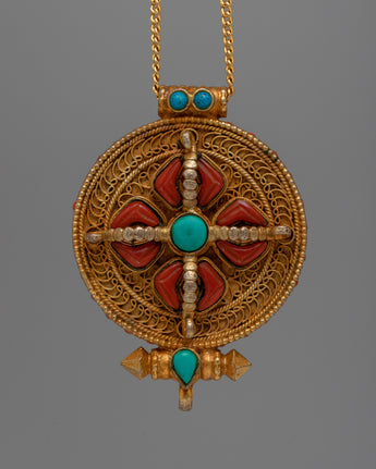 Double Vajra Ghau Box Locket