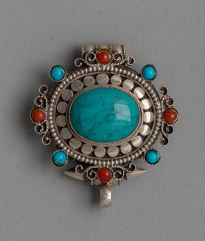 Turquoise Ghau Box Locket