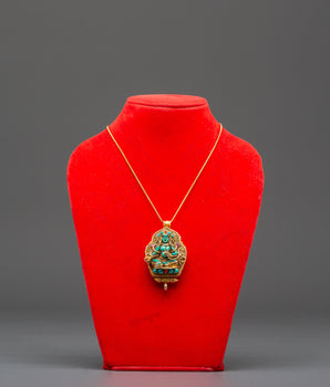 Divine Green Tara Ghau Box Locket | Symbol of Compassion & Strength