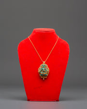 Divine Green Tara Ghau Box Locket | Symbol of Compassion & Strength