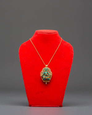 Divine Green Tara Ghau Box Locket | Symbol of Compassion & Strength