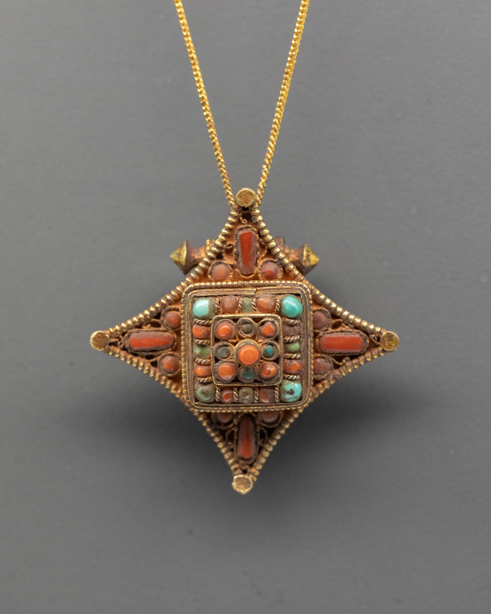 Traditional Ghau Box Locket Pendant
