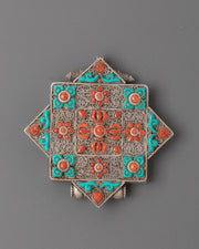 Tibetan Bishwo Vajra Ghau Box Locket | Traditional Amulet for Spiritual Protection