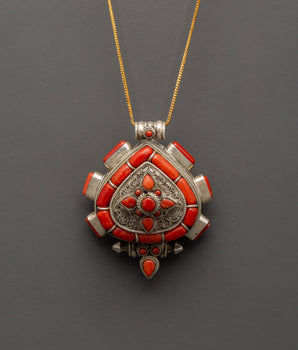 Handcrafted Tibetan Ghau Amulet Locket