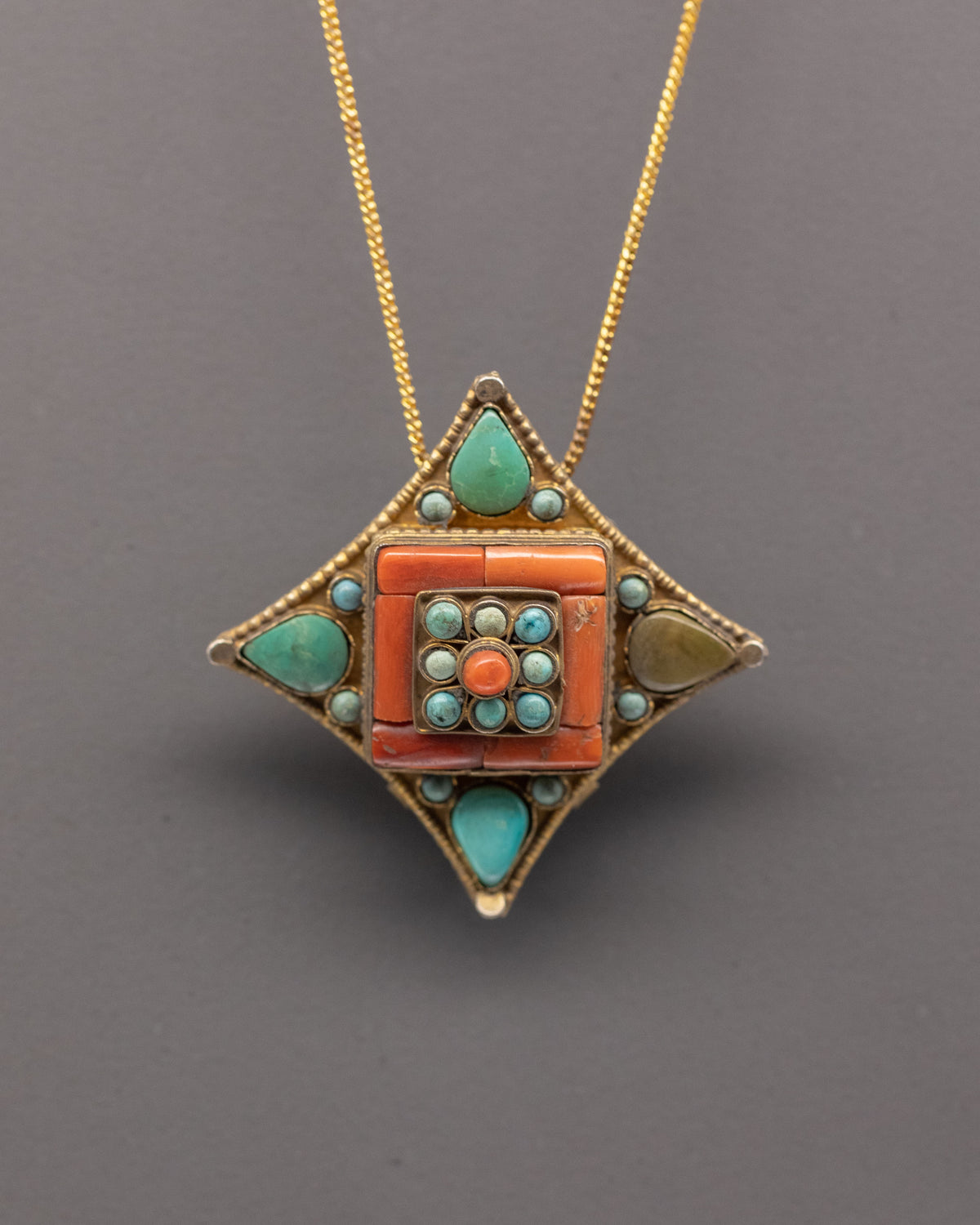 Tibetan Ghau Box Locket for Accessory