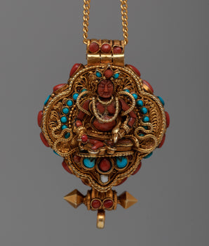 Art Deco Locket Silver Ghau