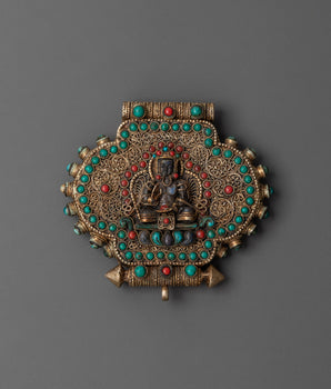 Tibetan Lapis Lazuli Ghau Box Locket