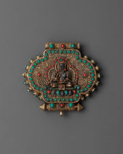 Tibetan Lapis Lazuli Ghau Box Locket