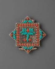 Flower Design Ghau Box Locket
