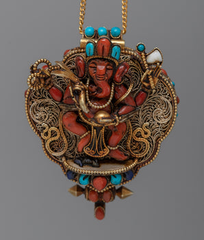 Ganesh Ghau Box Locket
