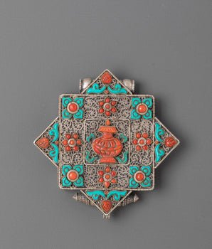 Kalash Ghau Box Locket | Symbol of Auspiciousness