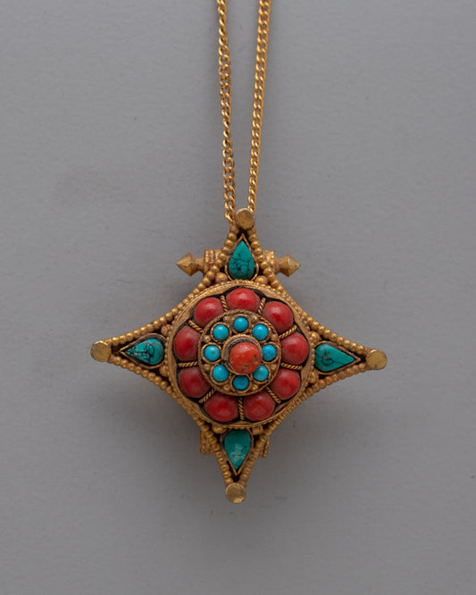 Handcrafted Tibetan Ghau Box Locket