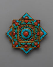Orginal Stones Inalid Ghau Locket