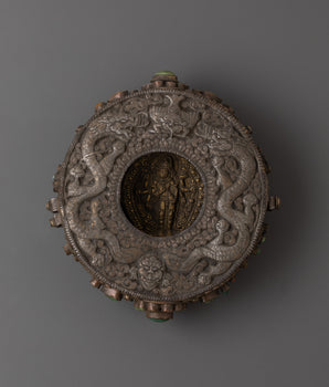 Silver and Brass Ghau Box 