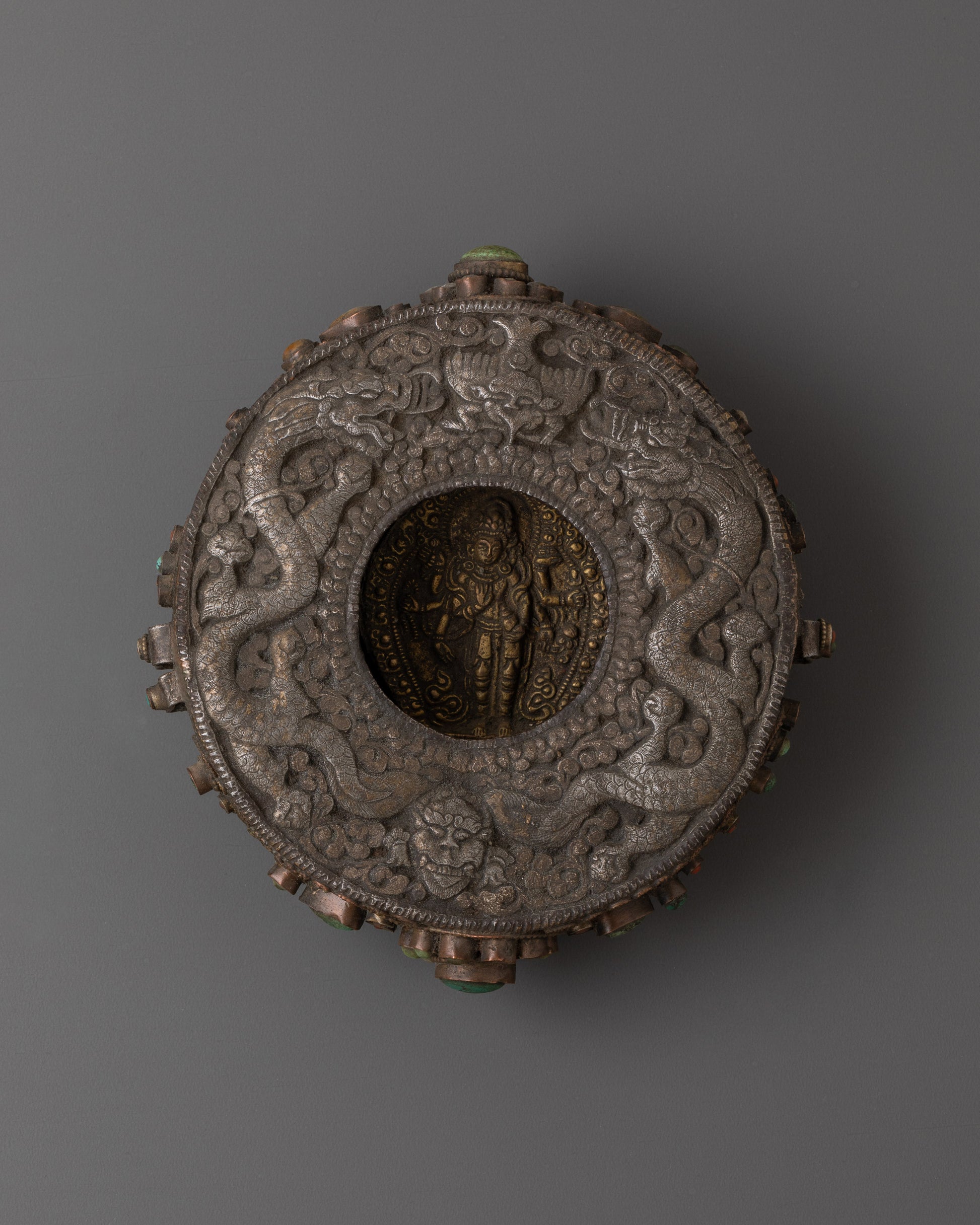 Silver and Brass Ghau Box