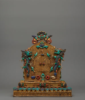 Decorative Tibetan Gau Shrine Box