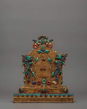 Decorative Tibetan Gau Shrine Box