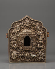 Traditional Sacred Ghau Box | Himalayan Shrine Art