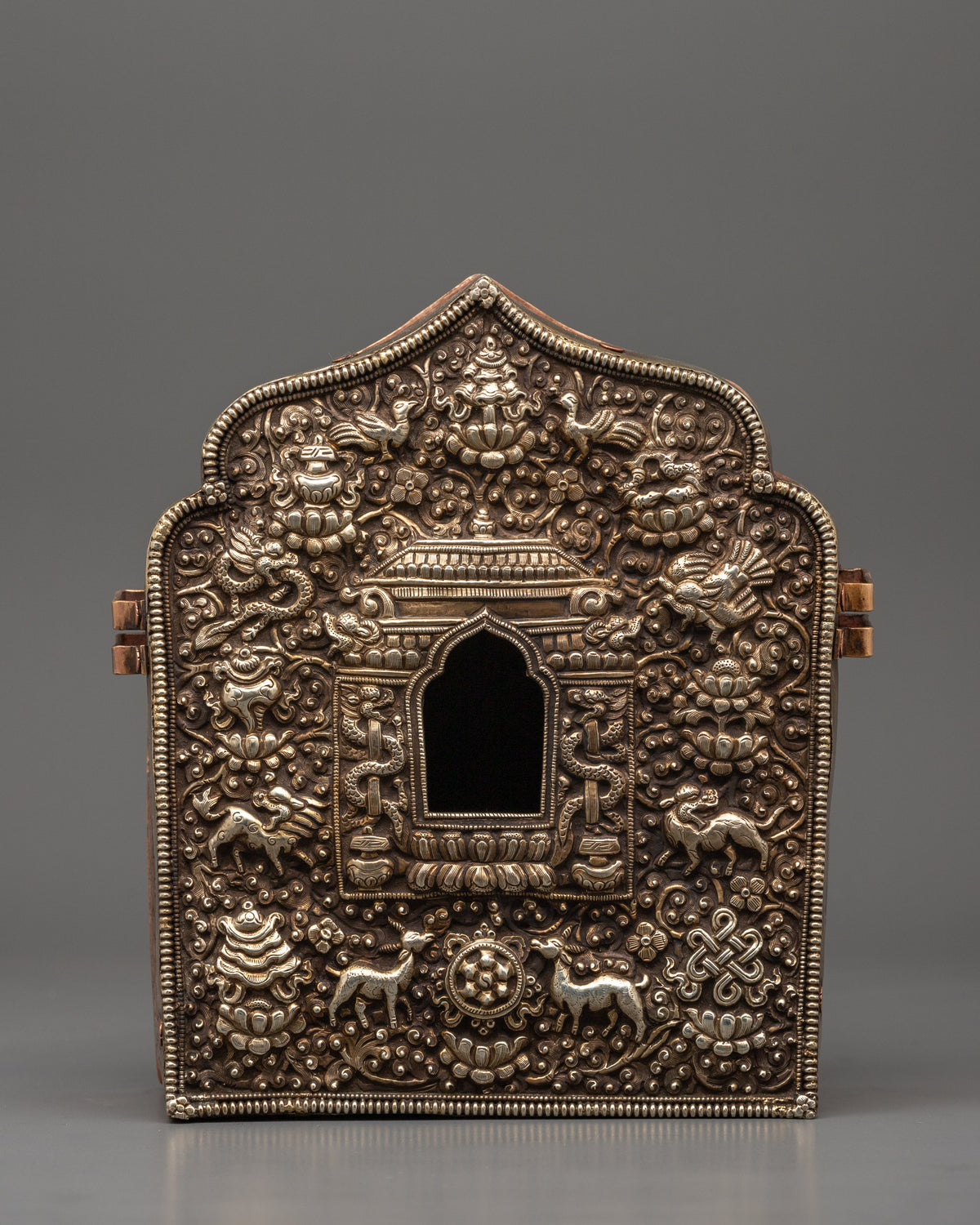 Traditional Sacred Ghau Box | Himalayan Shrine Art