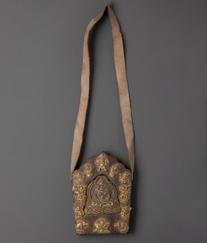 Tibetan wood ghau box