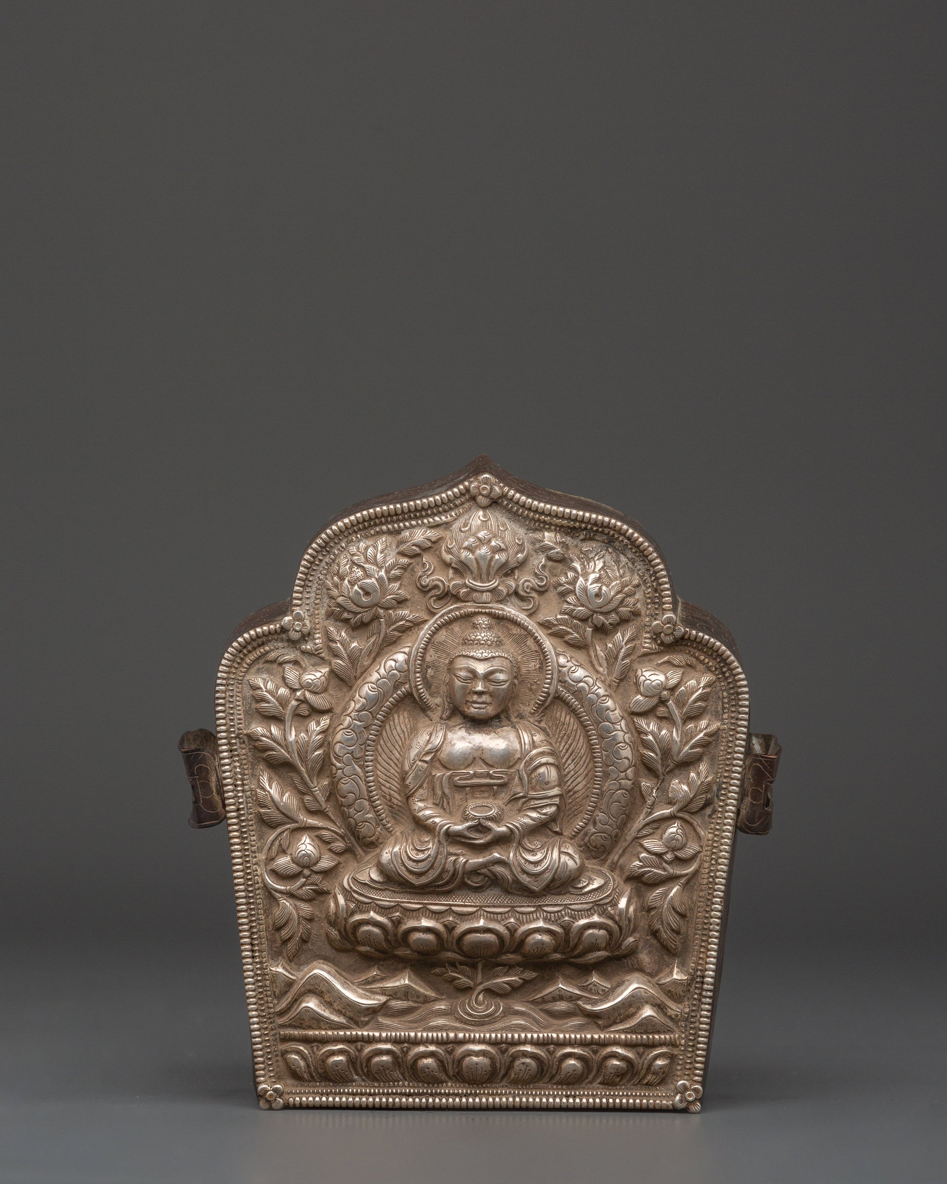 Sacred Tibetan Silver Ghau Box