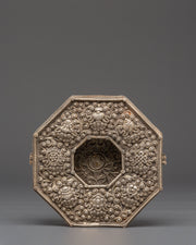 Handmade Tibetan Silver Plated Ghau Box