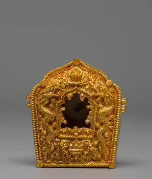 Spiritual Buddhist Amulet Ghau Box | Sacred Tibetan Prayer Box