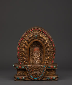 handcrafted-copper-ghau-box-with-four-armed-mahakala